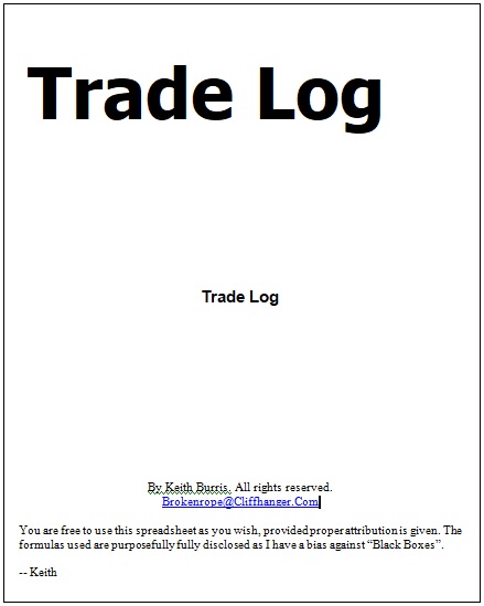 Trade Log Template