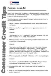 Due date Payment Log template
