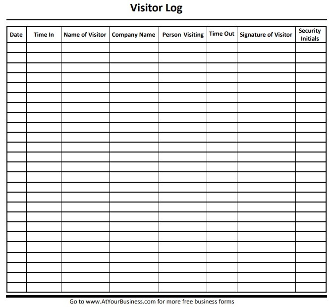 visitors logs