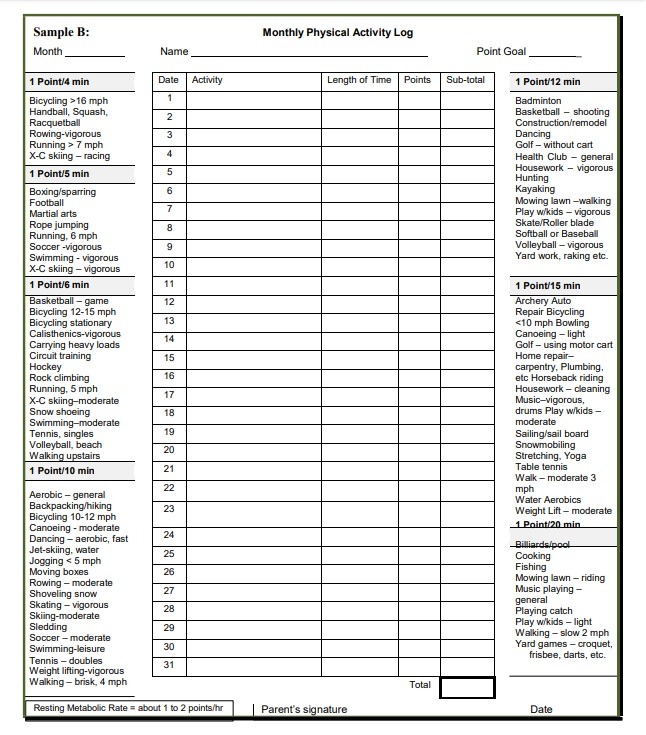 Running Training Log Template from www.logtemplates.org