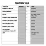 Exercise Log Templates | 19+ Free Printable Word, Excel &amp; PDF Formats ...