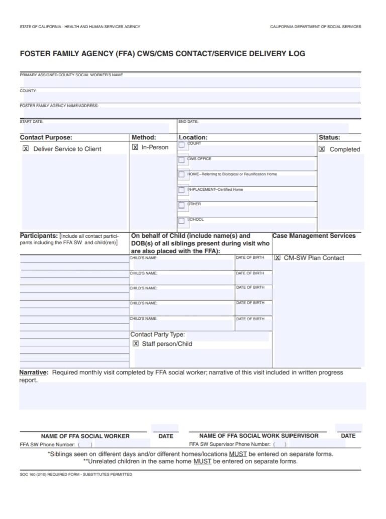 Delivery Log Template | Free Log Templates