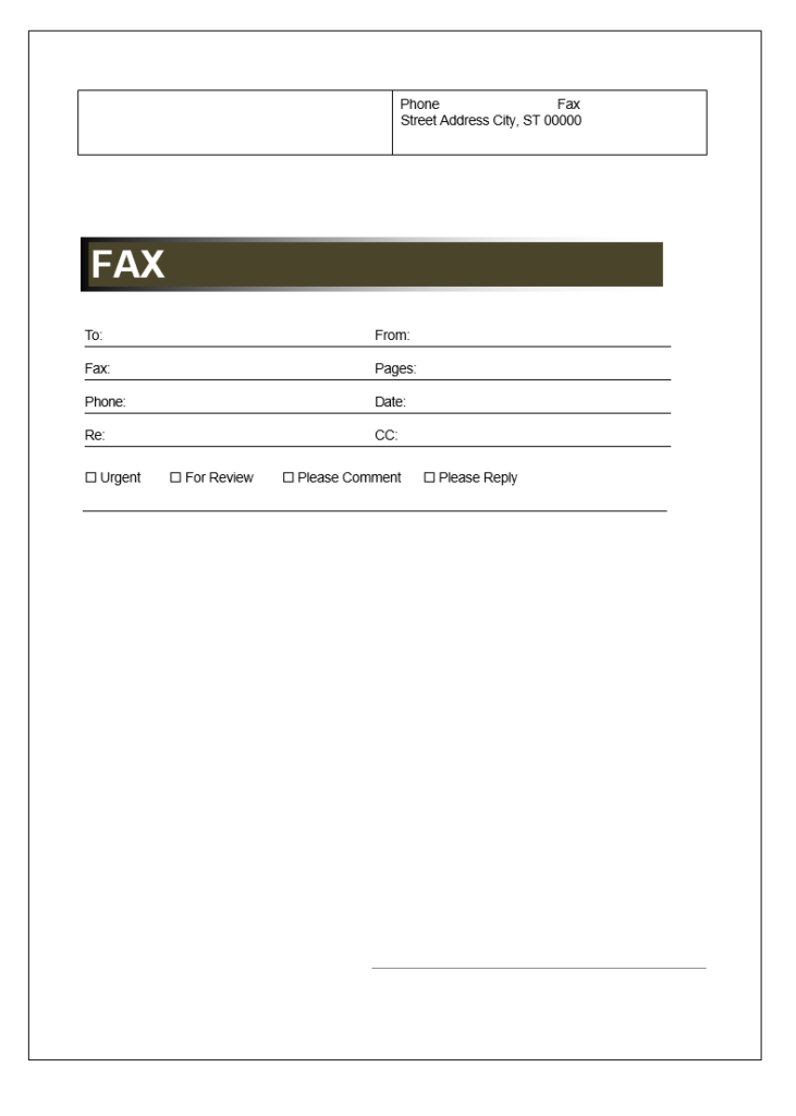 Free Fax Log Sheet Template