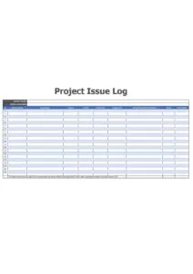 Project Issue Log Template PDF Pdf