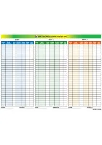 Retailer Daily Log Template Pdf