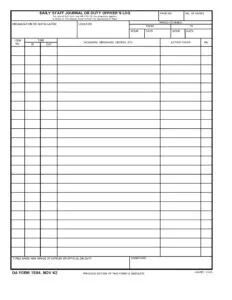 Staff Daily Log Template Pdf