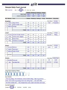 Printable Food Log Template