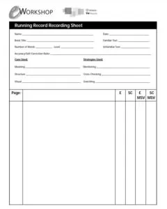 Running Log Format 1