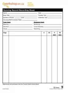 Running Log Sample