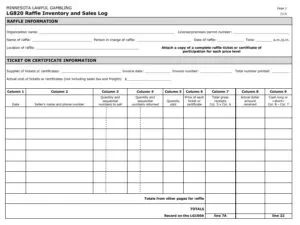 Sales Log Template PDF