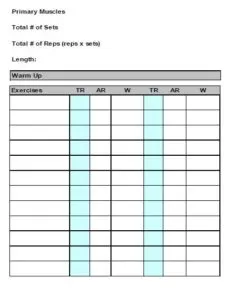 Exercise Tracker Template