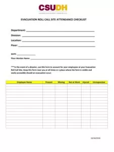 Call Record Log Template