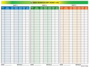 Retailer Daily Log Template