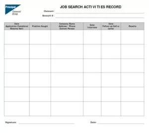 Job Application Log Format