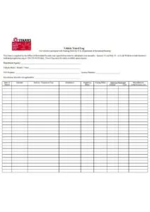 Travel Log Format Pdf
