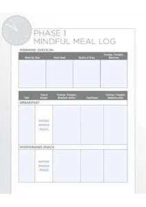 Meal And Food Log Template Pdf