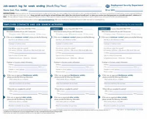 Job Hunt Logbook Template
